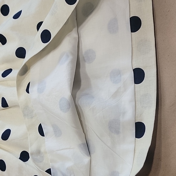 J. Crew, Size 0 Elastic Waistband Ivory/Cream w/ Black Polka Dot Mini Skirt, EUC - Picture 8 of 9